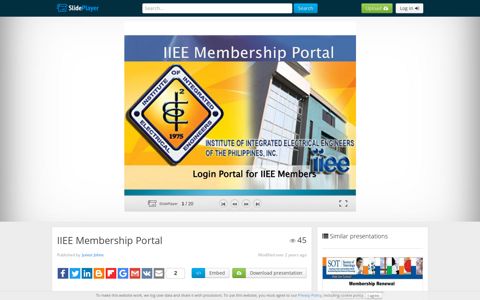 IIEE Membership Portal - ppt download - SlidePlayer