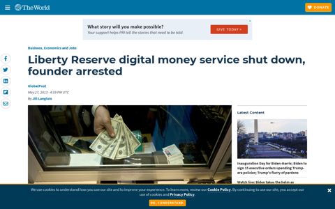 Liberty Reserve digital money service shut down, founder ...