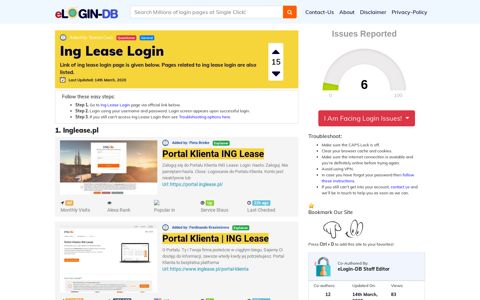 Ing Lease Login - A database full of login pages from all over ...