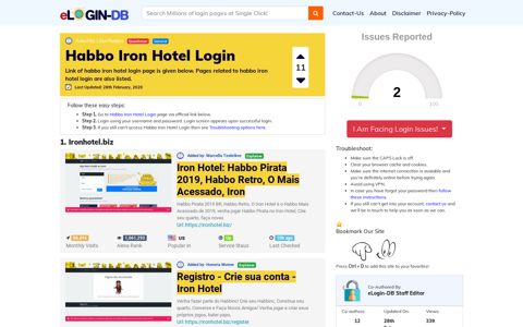 Habbo Iron Hotel Login