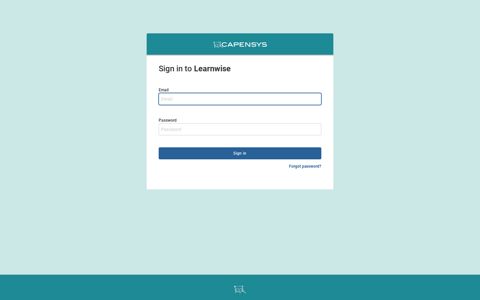 Learnwise: Sign in