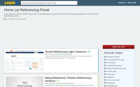 Home Let Referencing Portal - Loginii.com