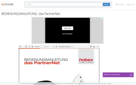 BEDIENUNGSANLEITUNG. das PartnerNet. - PDF ...