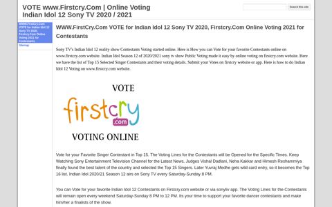 VOTE www.Firstcry.Com | Online Voting India's Best Dancer ...