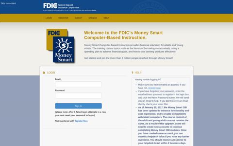 Money Smart CBI - FDIC