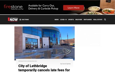 City of Lethbridge temporarily cancels late fees for utility ...