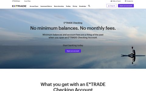 E*TRADE Checking | E*TRADE Bank