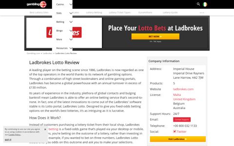 Ladbrokes Lotto Bonus Offer for Ireland - Gambling.com