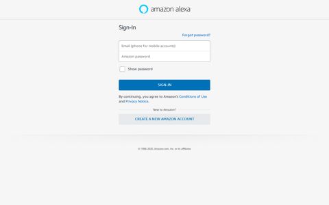 Amazon Alexa Login - Amazon.com