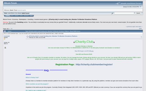 [iCharity.club] A crowd funding site | Member-To-Member ...