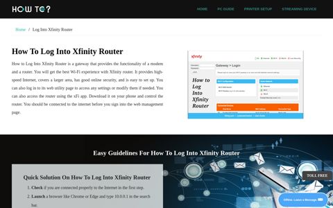 Easy Guidelines For How to Log Into Xfinity Router | howtosetup