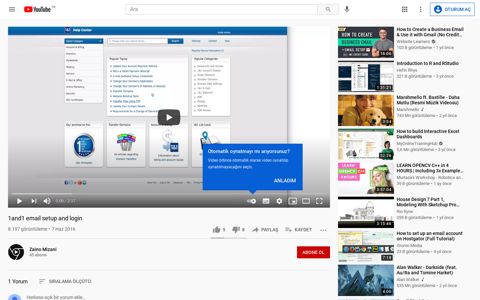 1and1 email setup and login - YouTube