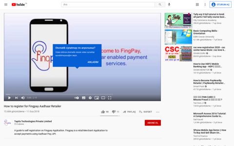 How to register for Fingpay Aadhaar Retailer - YouTube