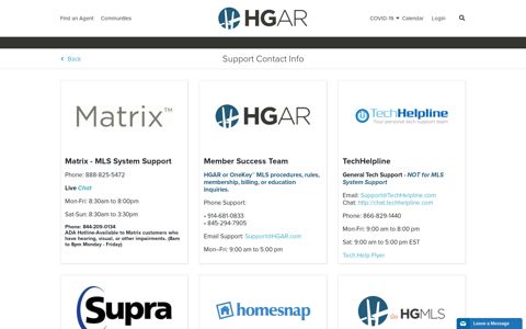 Support - HGAR.com
