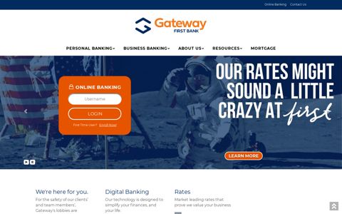 Gateway First Bank: Home