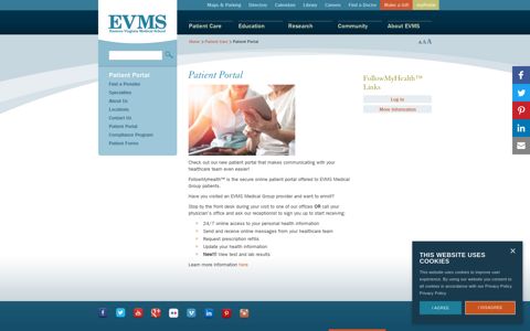 Patient Portal - Eastern Virginia Medical School (EVMS ...