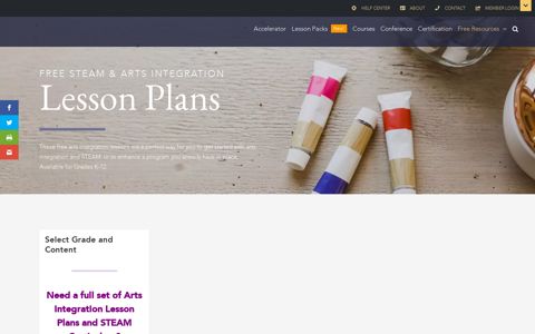 Arts Integration Lesson Plans | STEAM Education Lesson Plans