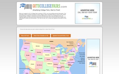 State Select - GoToCollegeFairs.com