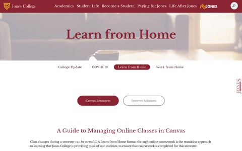 Learn from Home - Jones College