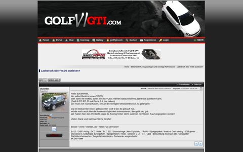 Ladedruck über VCDS auslesen? • Golf VI GTI Community ...