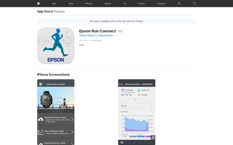 ‎Epson Run Connect on the App Store