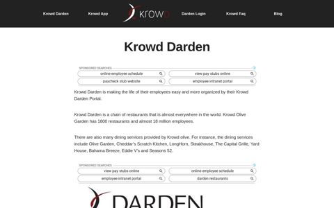 Krowd Darden - Krowd Login December 2020 Updated