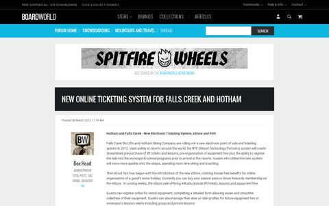 New online ticketing system for Falls Creek and Hotham ...