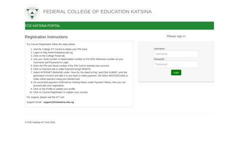 fce katsina portal - Federal College of Education, Katsina