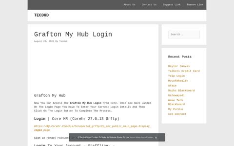 grafton my hub login - Tecdud