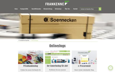 ⁣Onlineshops - Frankenne Aachen