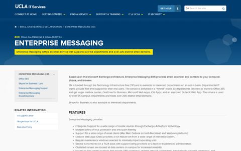 Enterprise Messaging | UCLA IT Services