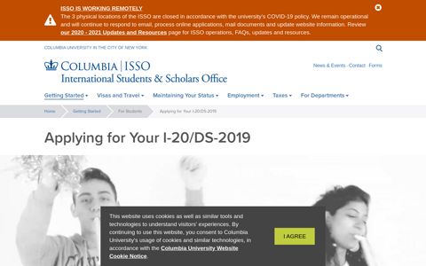Applying for Your I-20/DS-2019 | ISSO