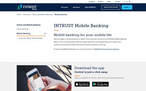 Mobile Banking | INTRUST Banking