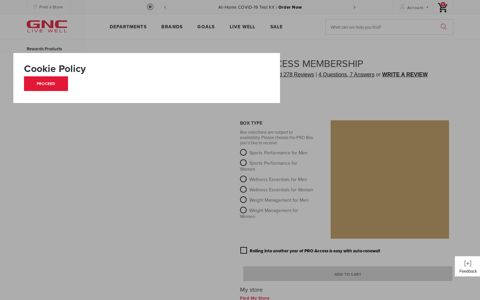 PRO ACCESS Membership | GNC - GNC.com