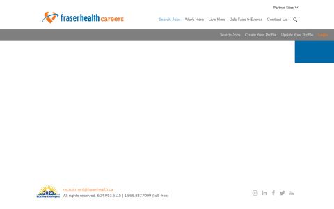 Update Your Profile - Fraser Health - Careers