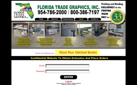 FTG Log In - Florida Trade Graphics
