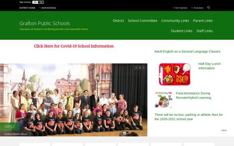 Grafton Public Schools / Homepage