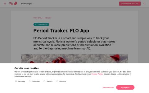 Period Tracker. FLO App