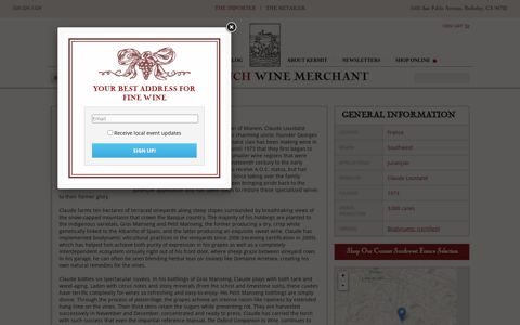 Domaine Bru-Baché | Our Wines | Kermit Lynch Wine Merchant