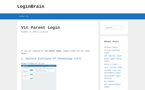 vit parent login - LoginBrain