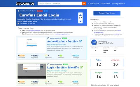 Eurofins Email Login - Logins-DB