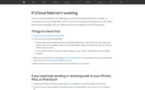 Get help using iCloud Mail - Apple Support