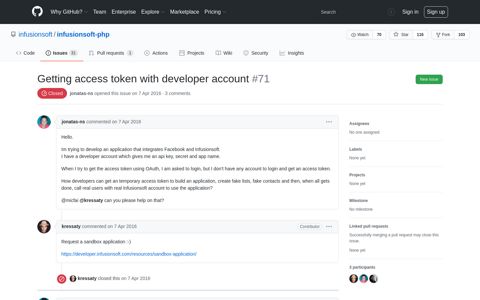 Getting access token with developer account · Issue #71 ...