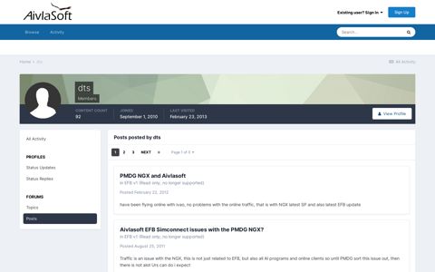 dts's Content - AivlaSoft Support Forum