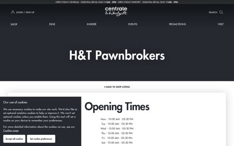 H&T Pawnbrokers in Croydon | Centrale & Whitgift