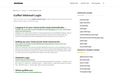 Gulftel Webmail Login ❤️ One Click Access - iLoveLogin