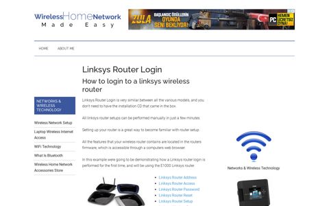 Linksys Router Login - Wireless Home Network Made Easy