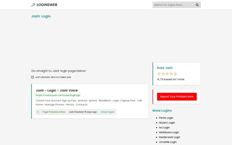 Jaxtr Login - Find the desired login page straight!
