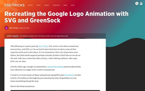 Recreating the Google Logo Animation with SVG and ...