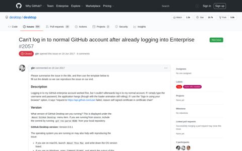 Can't log in to normal GitHub account after already logging ...